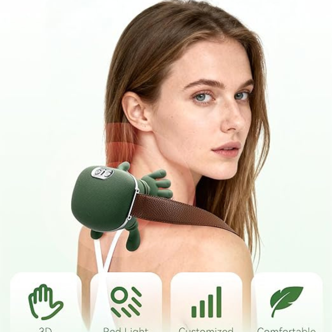 Masajeador Cervical Biónico 3D con Calor Térmico